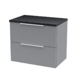 600mm Wall Hung 2 Drawer Vanity & Laminate Top