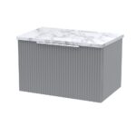 600mm Wall Hung Single Drawer Vanity & Laminate Worktop