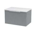 600mm Wall Hung Single Drawer Vanity & Laminate Top