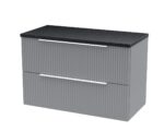 800mm Wall Hung 2 Drawer Vanity & Laminate Top