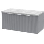 800mm Wall Hung Single Drawer Vanity & Laminate Top