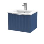500mm Wall Hung Single Drawer Vanity & Basin 2