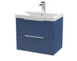 600mm Wall Hung 2 Drawer Vanity & Basin 3
