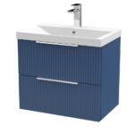 600mm Wall Hung 2 Drawer Vanity & Basin 3