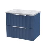 600mm Wall Hung 2 Drawer Vanity & Laminate Top