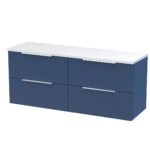 1200 Wall Hung 4-Drawer Vanity & Laminate Worktop