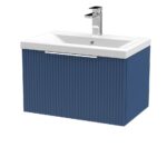 600mm Wall Hung Single Drawer Vanity & Basin 1