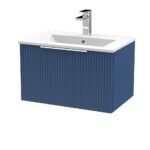 600mm Wall Hung Single Drawer Vanity & Basin 2