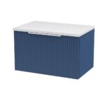 600mm Wall Hung Single Drawer Vanity & Laminate Top