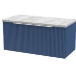 800mm Wall Hung Single Drawer Vanity & Laminate Top