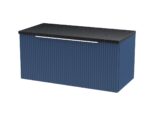 Hudson Reed Fluted 800mm Wall Hung Single Drawer Vanity & Laminate Top