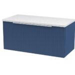 800mm Wall Hung Single Drawer Vanity & Laminate Top