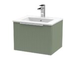 500mm Wall Hung Single Drawer Vanity & Basin 2