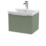 500mm Wall Hung Single Drawer Vanity & Basin 3