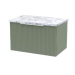 600mm Wall Hung Single Drawer Vanity & Laminate Worktop