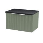 600mm Wall Hung Single Drawer Vanity & Laminate Top