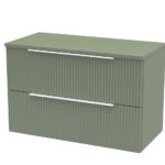 800mm Wall Hung 2 Drawer Vanity & Worktop