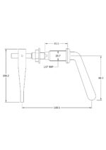 Metal Universal Flush Lever - Image 2