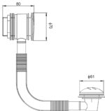 Push Button Bath Waste - Image 2