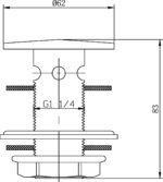Flip Top Basin Waste - Image 3