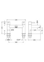 Nuie Series Two Bath Filler - Image 2