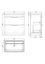 800mm Floor Standing Vanity & Ceramic Basin - Image 3