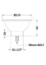 Strainer Waste with Pull Out Basket - Image 2