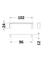 D Handle 96mm - Image 2