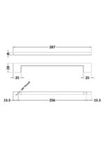 D Shaped Handle 256mm - Image 2