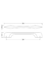 Nuie D Shaped Handle 224mm - Image 2