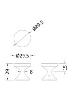 Nuie Indented Round Knob - Image 3