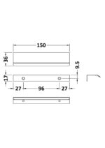 150mm Finger Pull Handle - Image 2