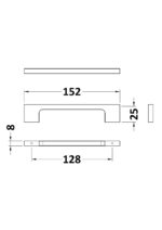 150mm Slim Line D Handle - Image 2
