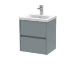 500mm Wall Hung 2 Drawer Unit & Basin 1