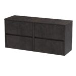 1200mm Wall Hung 4 Drawer Unit & Worktop