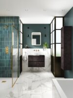 600mm Wall Hung 2 Drawer Unit & Worktop - Image 2