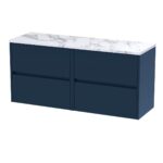 1200mm Wall Hung 4-Drawer Unit & Laminate Worktop