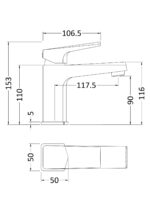Nuie Hardy Mono Basin Mixer - Image 3
