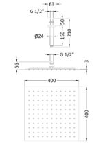 Ceiling Mounted Head & Arm - Image 2