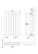 Horizontal Double Panel Radiator 600 x 412 - Image 2