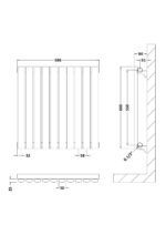 Horizontal Single Panel Radiator 600 x 586 - Image 2