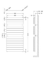 Nuie Piazza Heated Towel Rail - Image 3