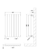 Horizontal Single Panel Radiator 600 x 412 - Image 2
