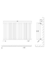 Horizontal Single Panel Radiator 600 x 992 - Image 2