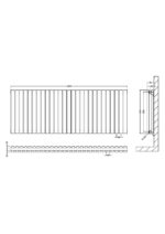 Horizontal Double Panel Radiator 600 x 1572 - Image 2