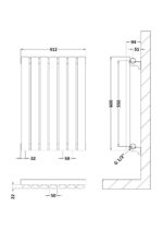 Horizontal Single Panel Radiator 600 x 412 - Image 2