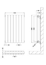 Horizontal Double Panel Radiator 600 x 412 - Image 2