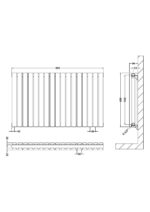 Horizontal Double Panel Radiator 600 x 992 - Image 2