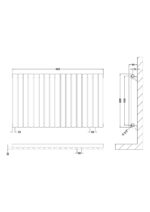 Horizontal Single Panel Radiator 600 x 992 - Image 2