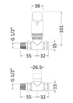 Straight Thermostatic Radiator Valve Pack - Image 2